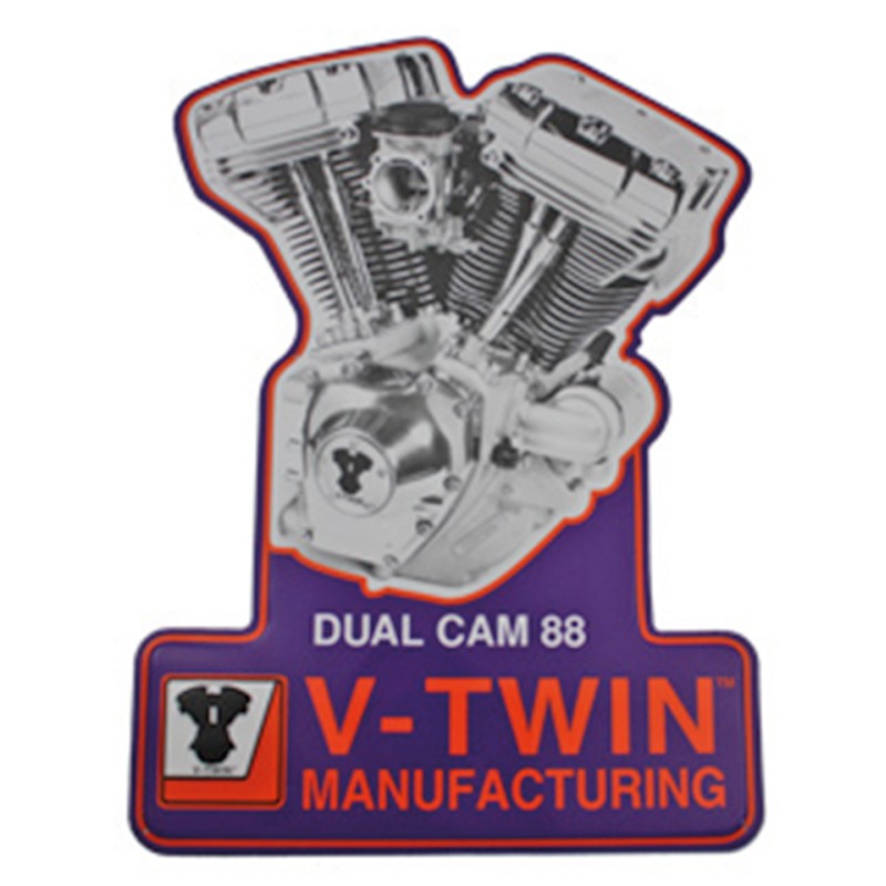 Plaque métal avec moteur Twin Cam 789739 Plaques métal avec moteurs Harley-Davidson