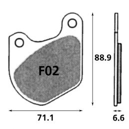 Plaquettes de frein avant EBC tout métallique OEM 44099-77 743003 Plaquettes de frein avant pour étrier d'origine