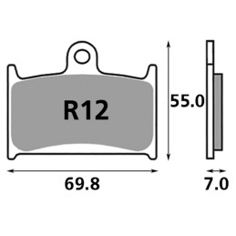 Plaquettes de frein arrière EBC tout métallique OEM 41300053 743065 Plaquettes de frein arrière pour étrier d'origine