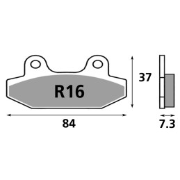 Plaquettes de frein arrière SBS OEM 41300197 789432 Plaquettes de frein arrière pour étrier d'origine