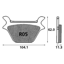 Plaquettes de frein arrière SBS Céramique OEM 44209-87 231276 Plaquettes de frein arrière pour étrier d'origine