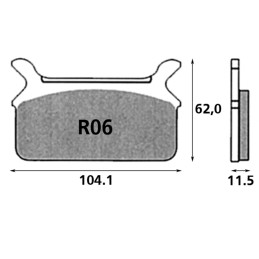 Plaquettes de frein arrière SBS Excel Sinter Street OEM 43957-86C 236076 Plaquettes de frein arrière pour étrier d'origine