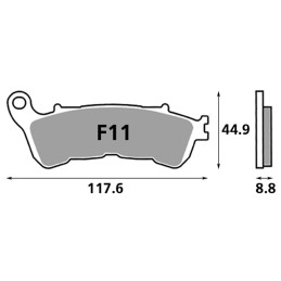 Plaquettes de frein avant EBC V-Series OEM 413000004 743061 Plaquettes de frein avant pour étrier d'origine