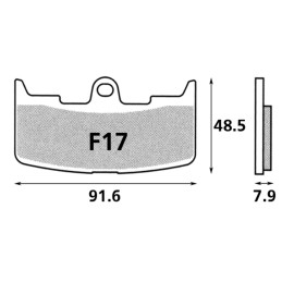 Plaquettes de frein avant EBC HH Series OEM H0300-02A8 734767 Plaquettes de frein avant pour étrier d'origine