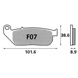 Plaquettes de frein avant EBC HH-Series OEM 42831-04 743018 Plaquettes de frein avant pour étrier d'origine