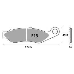 Plaquettes de frein avant EBC HH-Series OEM 41300027 734792 Plaquettes de frein avant pour étrier d'origine