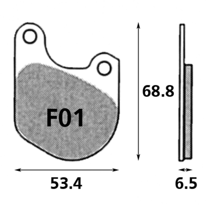 Plaquettes de frein avant EBC V-Series OEM 44098-77 734735 Plaquettes de frein avant pour étrier d'origine