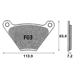 Plaquettes de frein avant et arrière EBC V-Serie OEM 44005-78 734733 Plaquettes de frein arrière pour étrier d'origine
