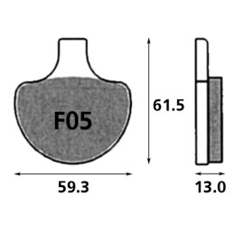 Plaquettes de frein avant SBS Excel Sinter Street OEM 44063-83 236075 Plaquettes de frein avant pour étrier d'origine