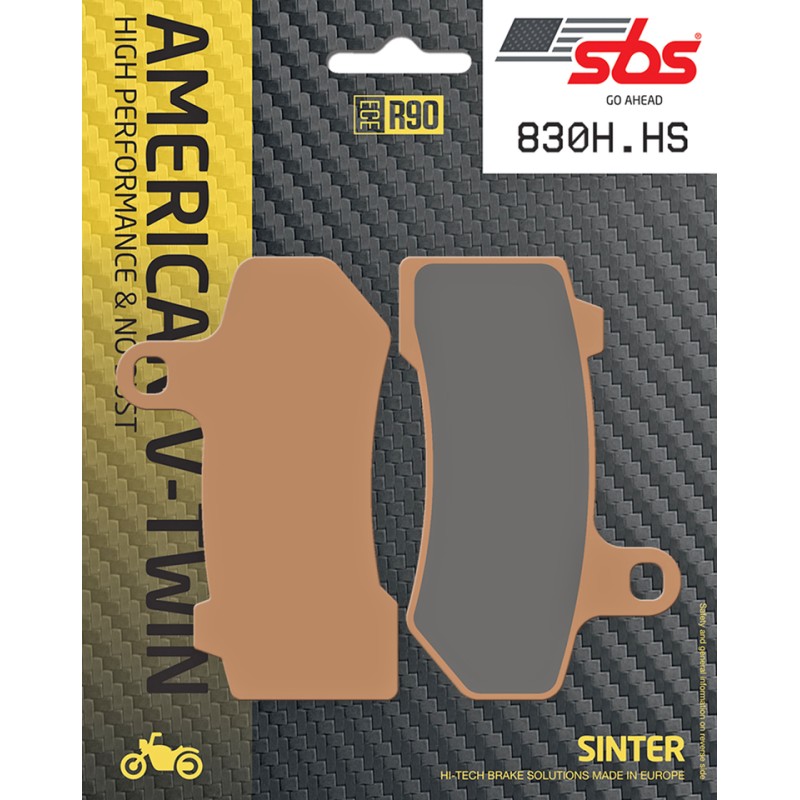 Plaquettes de frein avant SBS Excel Sinter Street OEM 41852-06, 41854-08, 42850-06 231663 Plaquettes de frein avant pour étri...