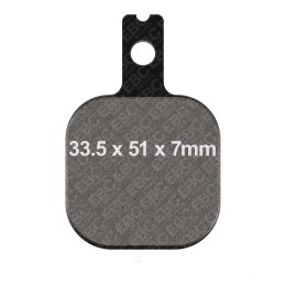 Plaquettes de frein EBC pour étrier Harrison Billet 6 "Mini" 743050 Plaquettes aftermarket