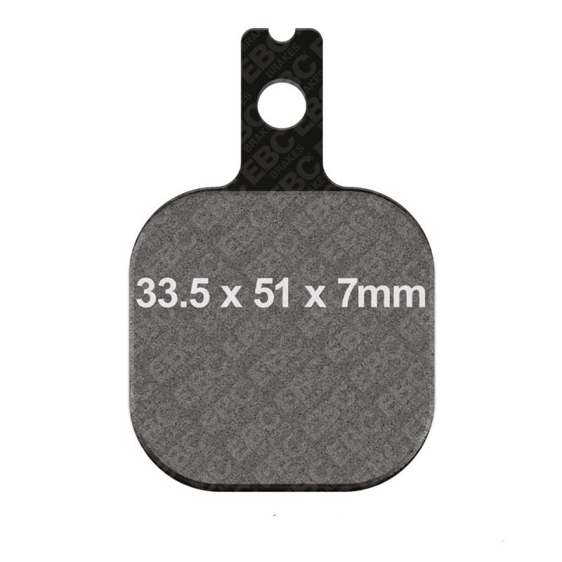 Plaquettes de frein EBC pour étrier Harrison Billet 6 "Mini" 743050 Plaquettes aftermarket