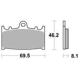 Plaquettes de frein SBS 711797 Plaquettes aftermarket