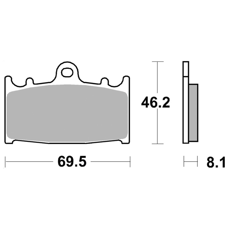 Plaquettes de frein SBS 711797 Plaquettes aftermarket