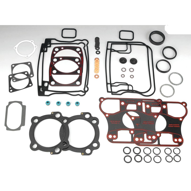 Pochette haut moteur James Gasket avec joints de culasse multi couches et joints d'embase acier OEM 17040-92A 742412 Joints m...