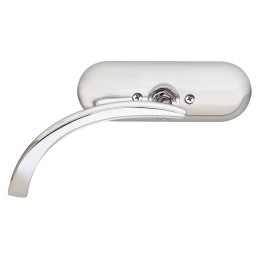 Rétroviseur Arlen Ness Mini Oval chromé côté gauche pour Harley-Davidson A13406 Rétroviseurs Arlen Ness