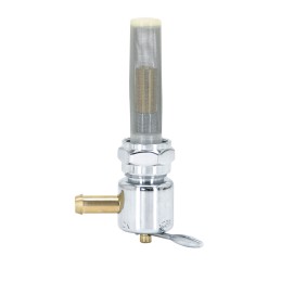 Robinet haut débit chromé 22 mm sortie à gauche 022600 Robinets d'essence
