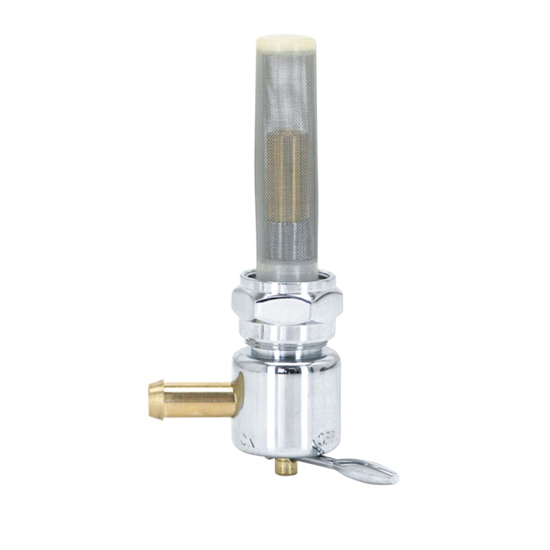 Robinet haut débit chromé 22 mm sortie à gauche 022600 Robinets d'essence
