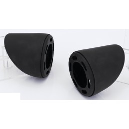 Sorties pour pots MCJ réglables homologués en cône courtes, noires pour pots style Royal 80 749943 Sorties MCJ