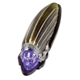 Tête d'indien pour garde boue, rouge et or, LED bleu, lentille claire 160406 Enjoliveurs de garde boue