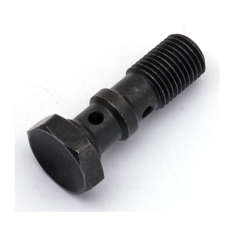 Vis double banjo noire 3/8 UNF 237403 Raccords de frein