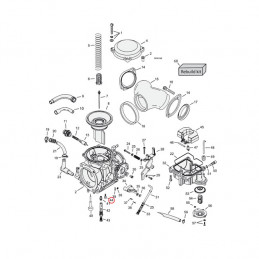 Gicleur de ralenti pour le carburateur Keihin CV des Harley-davidson Z 747517 Pièces pour carburateur Keihin CV