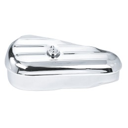 Boite à outils côté gauche chromée pour Harley-Davidson Evolution Softail OEM 64207-89B 013120 Boites à outils