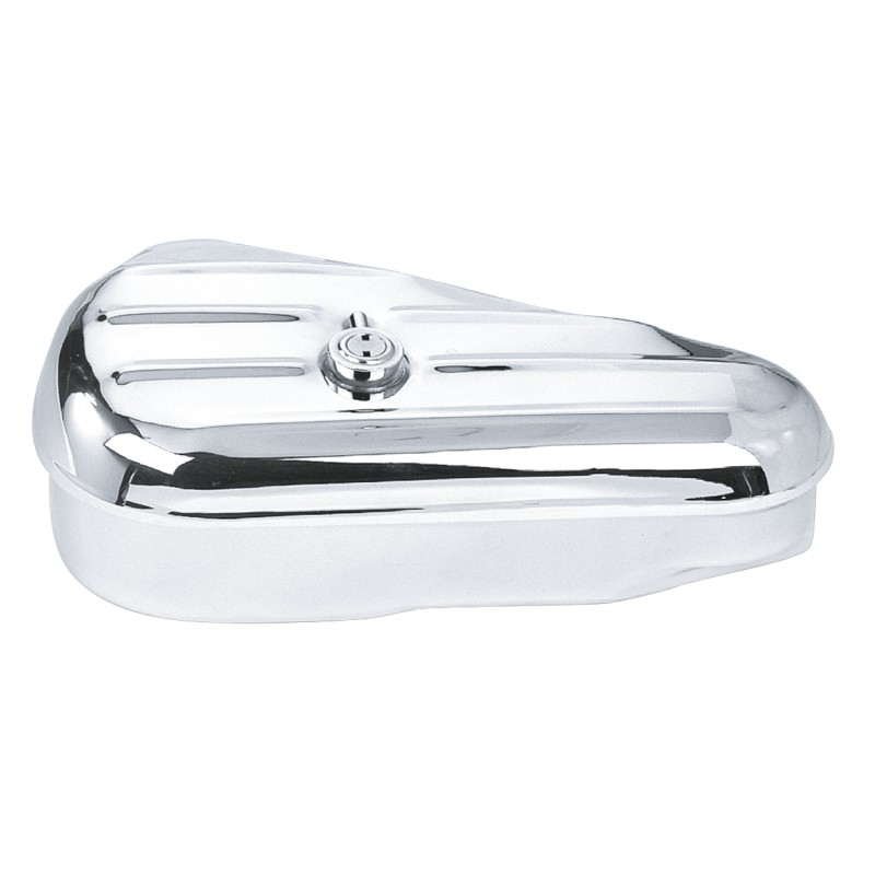 Boite à outils côté gauche chromée pour Harley-Davidson Evolution Softail OEM 64207-89B 013120 Boites à outils