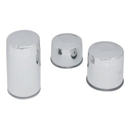 Kit filtre a huile chromé pour big twin boite 4 et evolution softail 758816 Kit filtre a huile chrome pour big twin boite 4 e...
