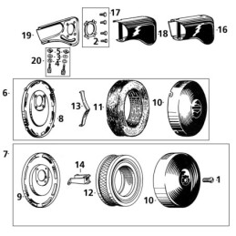 Admission et filtre a air pour carburateurs linkert 232074