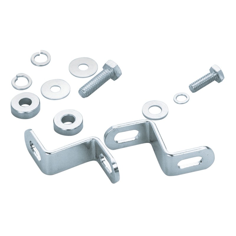 Equerres de fixation de filtre a air teardrop chrome 121080