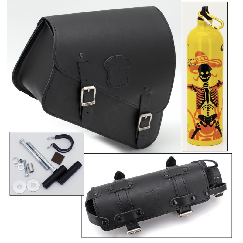 Sacoche texas leather sportster avec sa reserve 757026