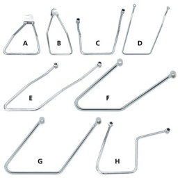 Supports de sacoche chromes 302111