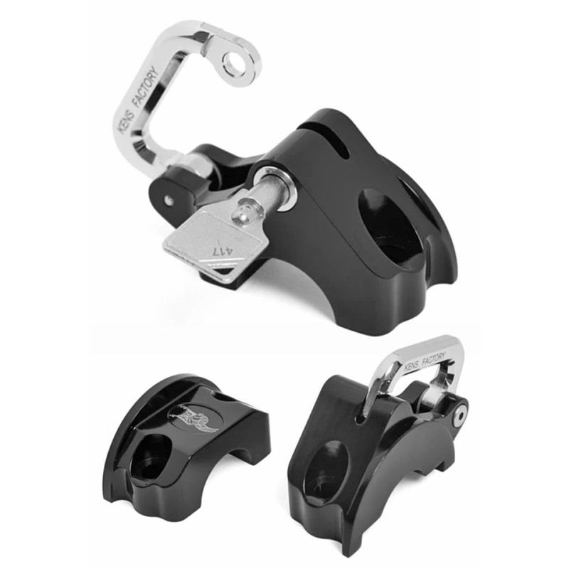 Verrou de casque monté sur la commande de guidon ken's factory 777280