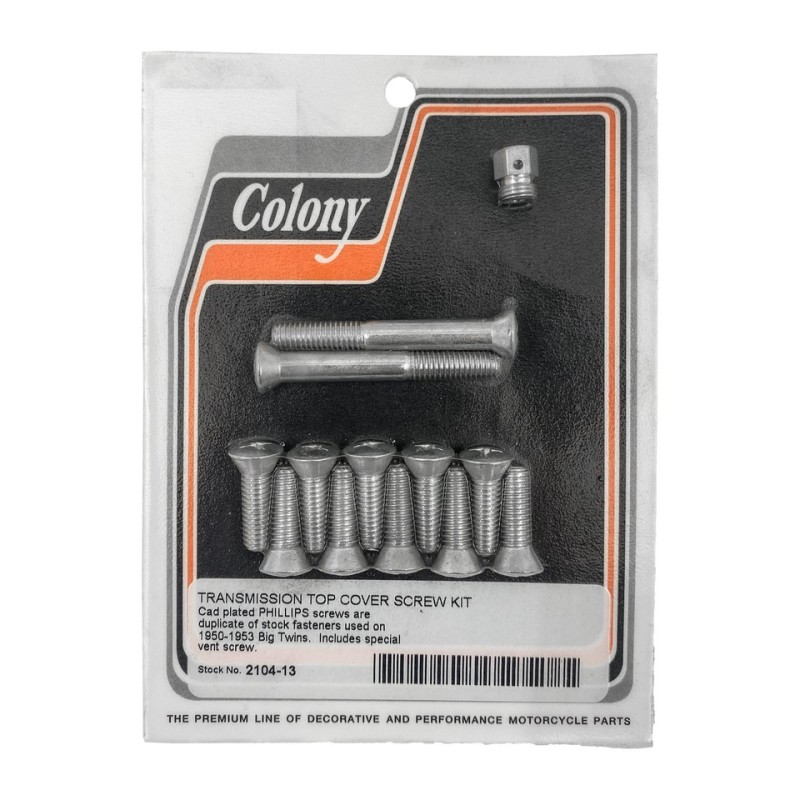 Kit vis de couvercle de boite superieur des boite 4 big twin 781269