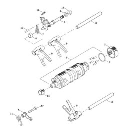Pieces de selection pour 2004 au present sportster et buell a air 751005