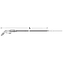 Cables de retour et de tirage pour su, bendix, s&s super b et super d et tirage 1986-1995 filete 231889