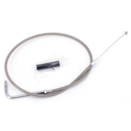 T04 - cable de tirage et de retour 1996-2015 softail, 1996-2017 dyna, 1996-2001 touring a carburateur & 2007 au present sport...