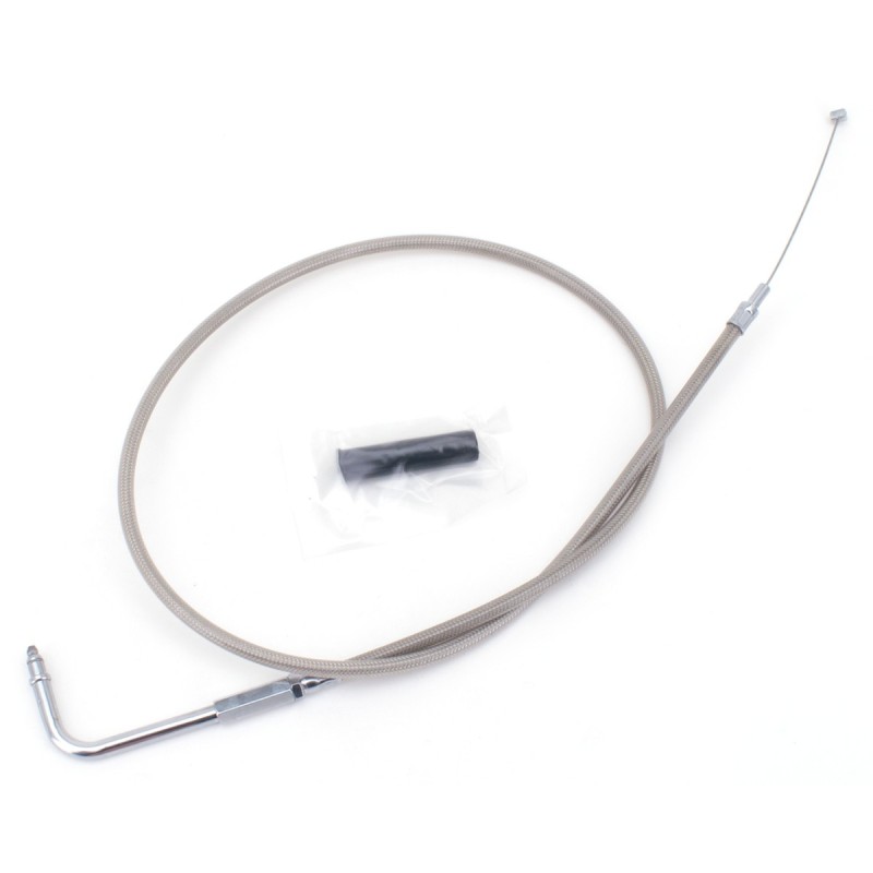 T04 - cable de tirage et de retour 1996-2015 softail, 1996-2017 dyna, 1996-2001 touring a carburateur & 2007 au present sport...