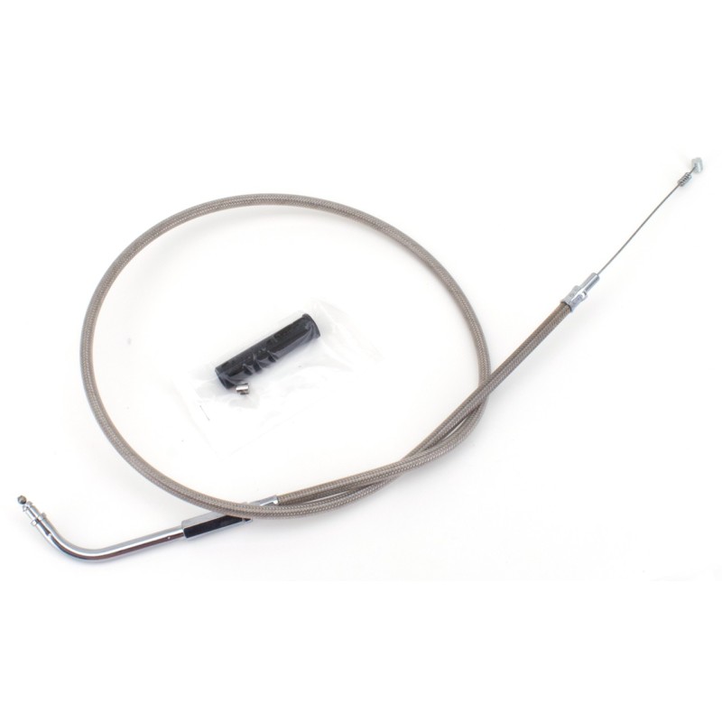 T04 - cable de tirage et de retour 1996-2015 softail, 1996-2017 dyna, 1996-2001 touring a carburateur & 2007 au present sport...