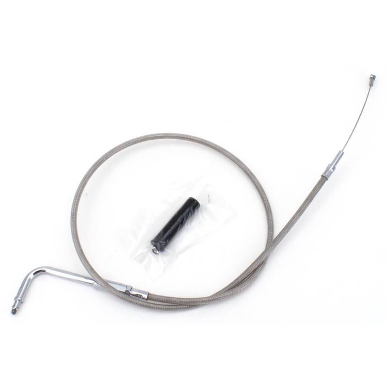 T04 - cable de tirage et de retour 1996-2015 softail, 1996-2017 dyna, 1996-2001 touring a carburateur & 2007 au present sport...