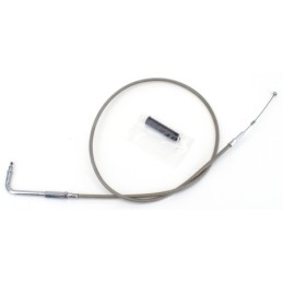 T04 - cable de tirage et de retour 1996-2015 softail, 1996-2017 dyna, 1996-2001 touring a carburateur & 2007 au present sport...