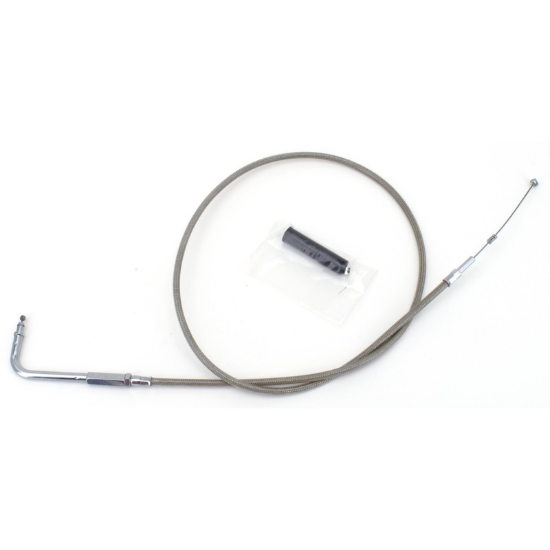 T04 - cable de tirage et de retour 1996-2015 softail, 1996-2017 dyna, 1996-2001 touring a carburateur & 2007 au present sport...