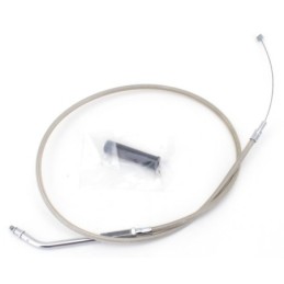 T04 - cable de tirage et de retour 1996-2015 softail, 1996-2017 dyna, 1996-2001 touring a carburateur & 2007 au present sport...