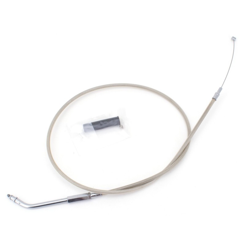 T04 - cable de tirage et de retour 1996-2015 softail, 1996-2017 dyna, 1996-2001 touring a carburateur & 2007 au present sport...