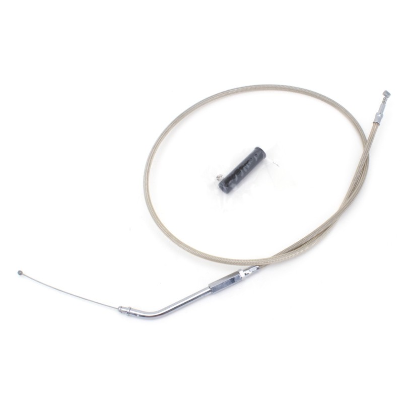 T04 - cable de tirage et de retour 1996-2015 softail, 1996-2017 dyna, 1996-2001 touring a carburateur & 2007 au present sport...