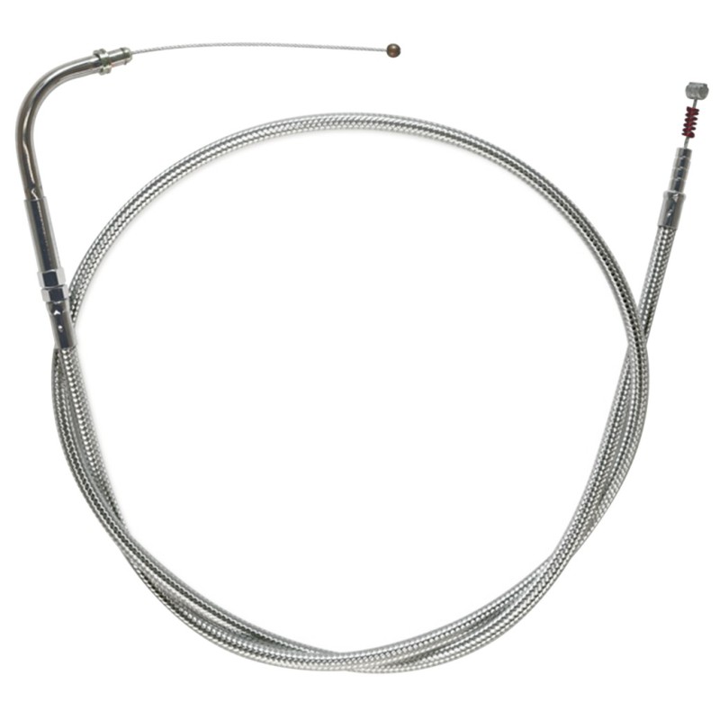 T04 - cable de tirage et de retour 1996-2015 softail, 1996-2017 dyna, 1996-2001 touring a carburateur & 2007 au present sport...
