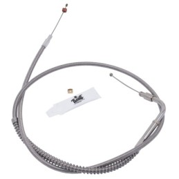 T04 - cable de tirage et de retour 1996-2015 softail, 1996-2017 dyna, 1996-2001 touring a carburateur & 2007 au present sport...