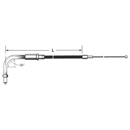 T06 - cable de tirage et de retour 2002-2003 screamin' eagle road king 722716