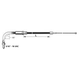 T12 - cable de tirage et de retour 1988-1995 sportster 114647